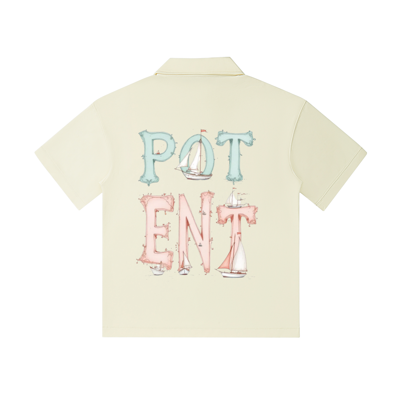 Drop Shoulder Short-Sleeve Polo