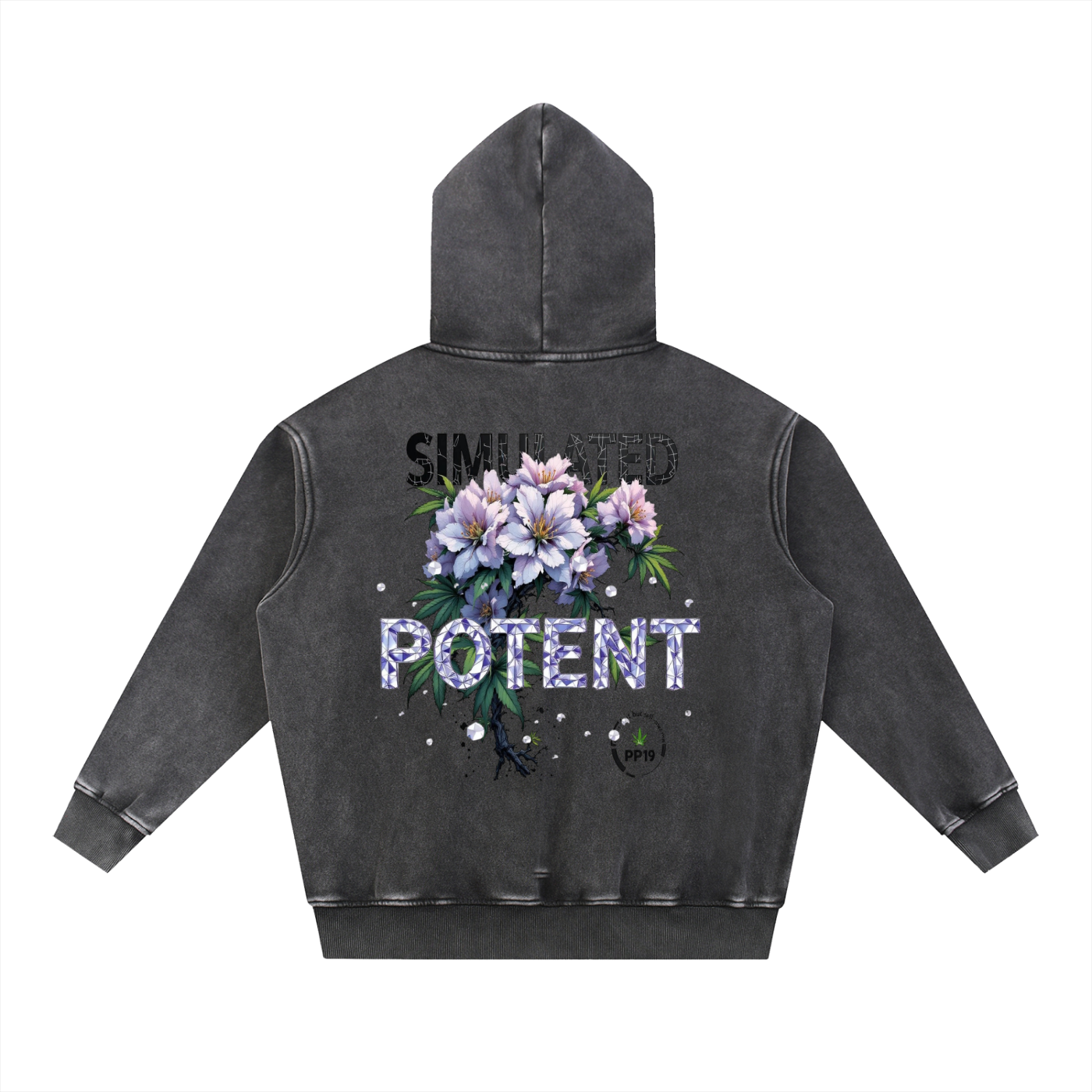 Snow Wash Fleece Oversize Hoodie 355 GSM