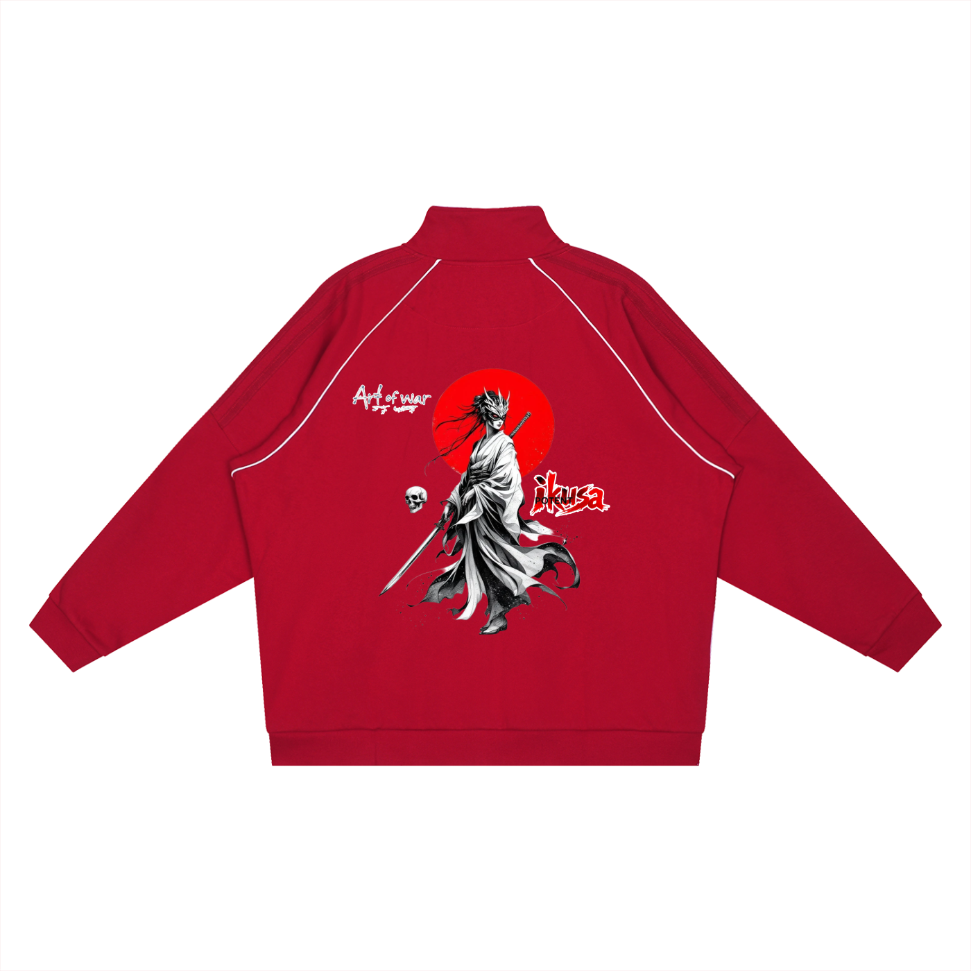 Reflection Striped Raglan Sleeve  Jacket