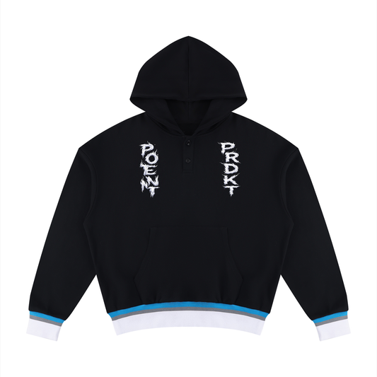Unisex Oversized Color Block Boxy Hoodie