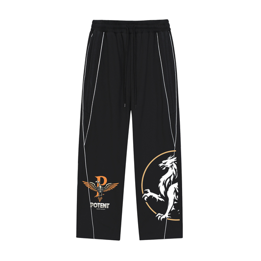 Reflection Striped Straight-Leg Sweatpants