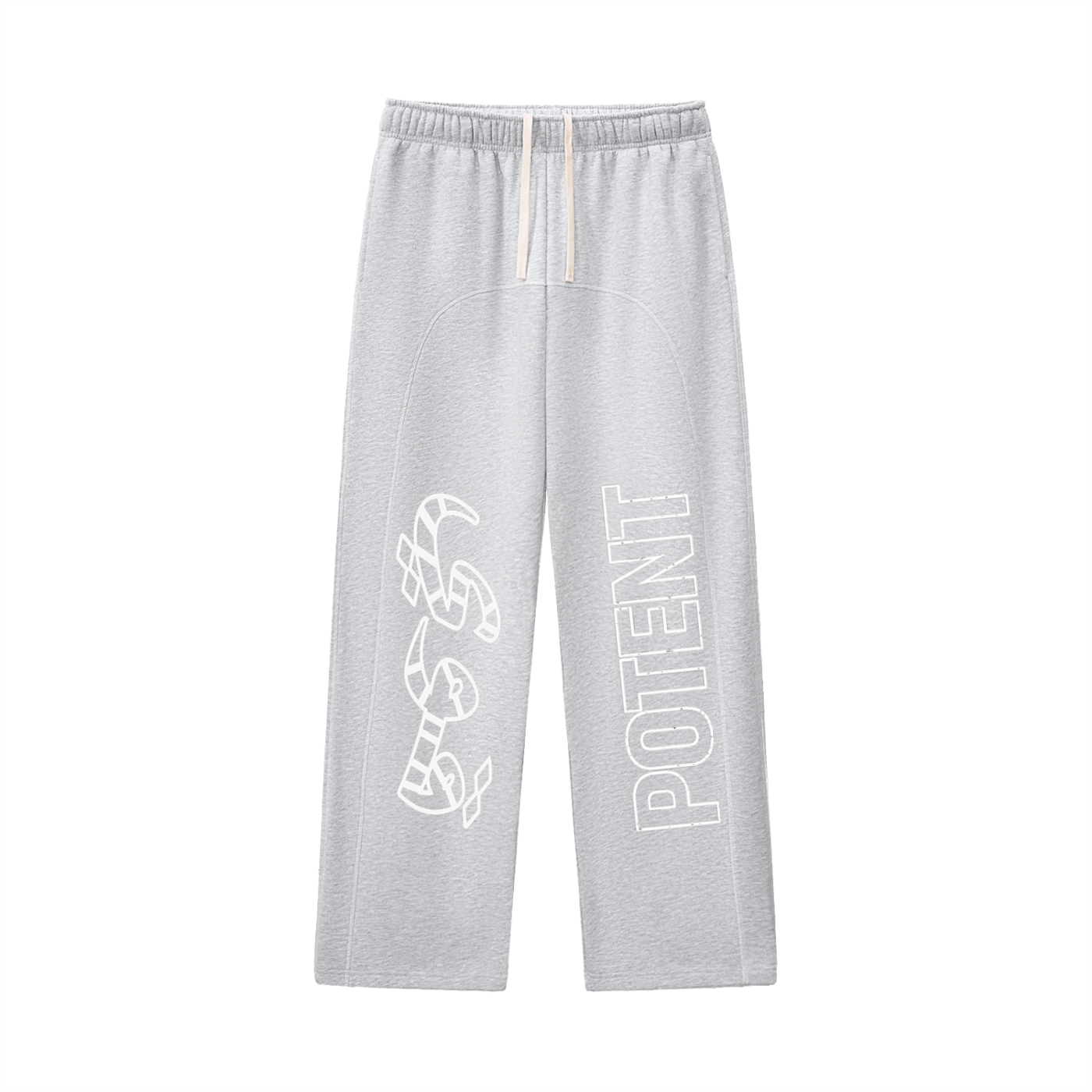Contrast-Stitched Fleece Sweatpants