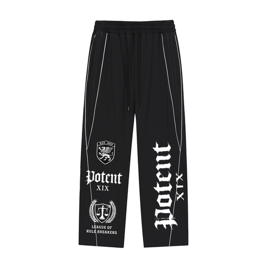 Reflection Striped Straight-Leg Sweatpants