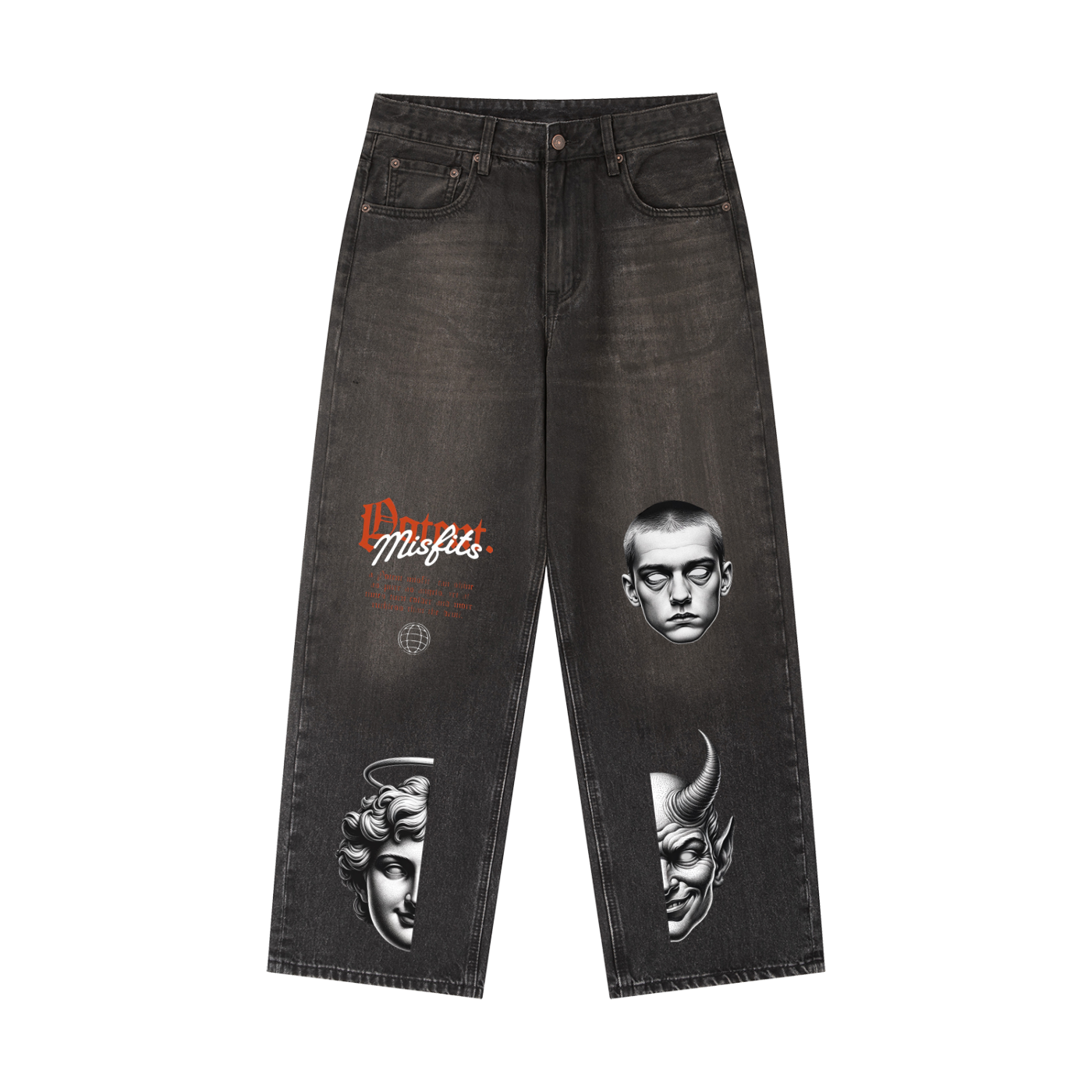 Vintage Wash Heavyweight Denim Jeans