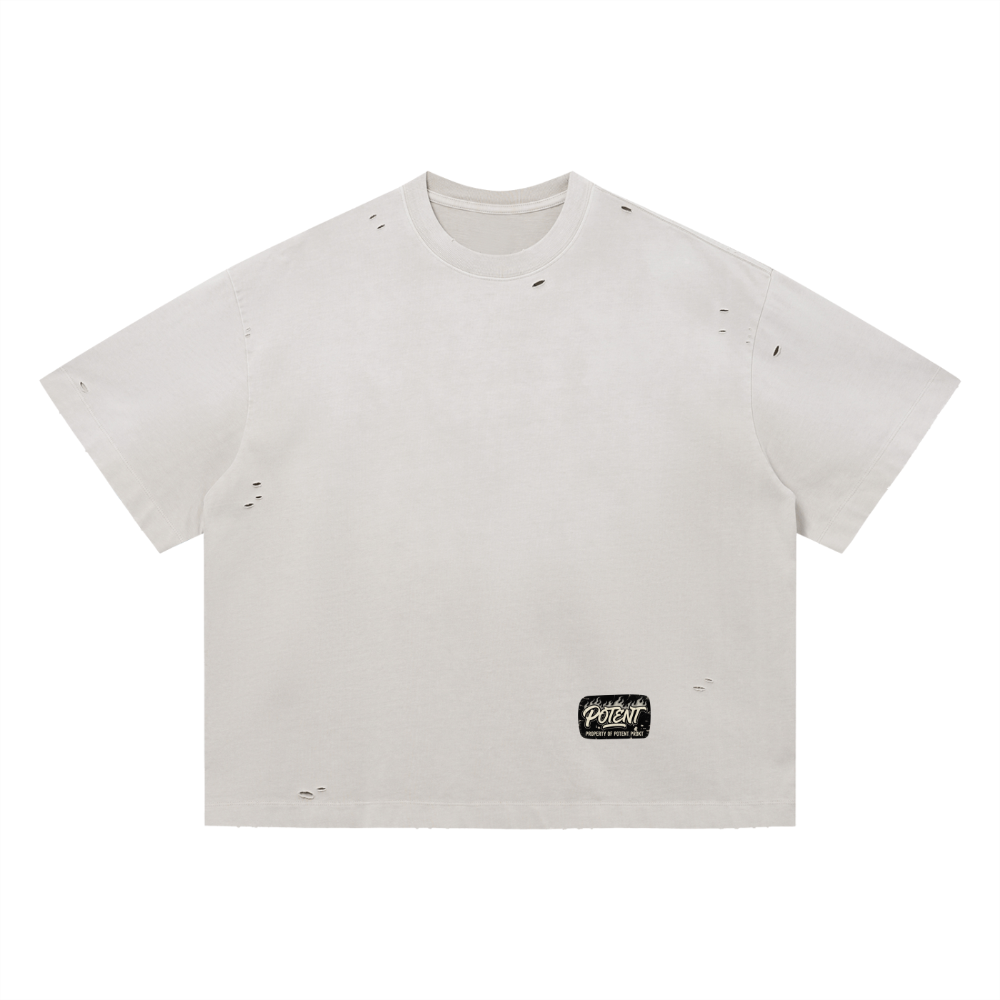 Vintage Washed Distressed Boxy Oversized T-Shirt