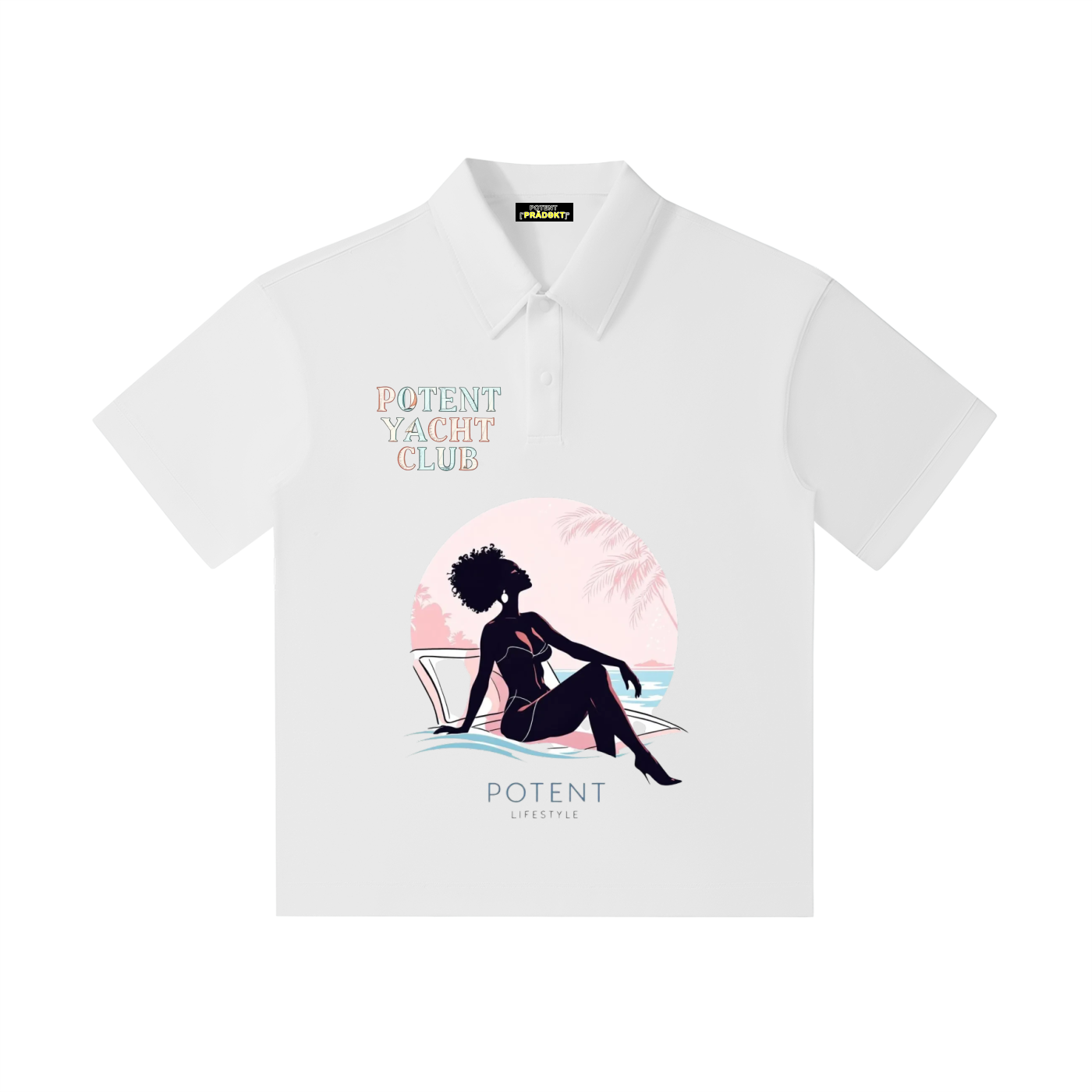 Drop Shoulder Short-Sleeve Polo