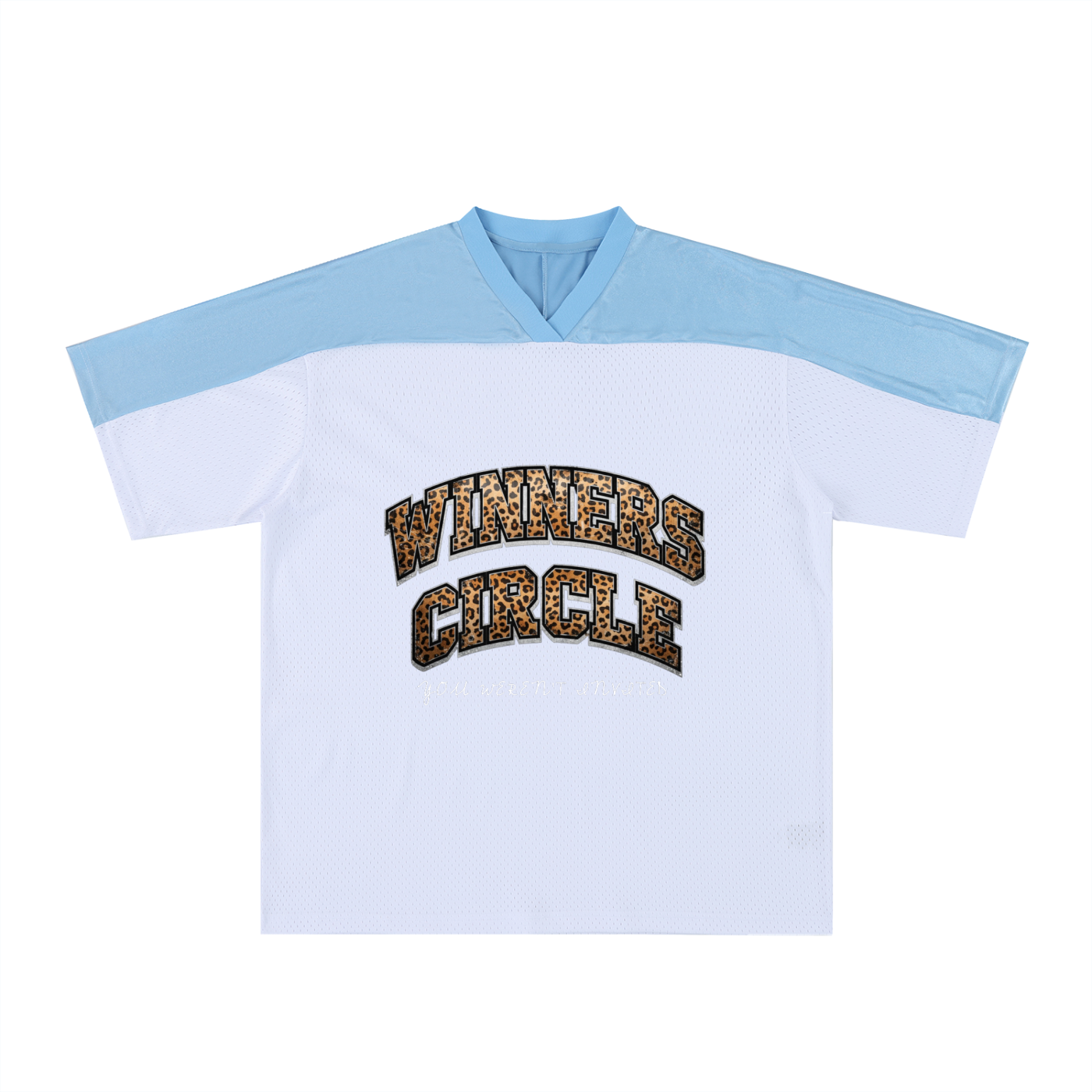Oversized Mesh V-Neck Soccer Jersey