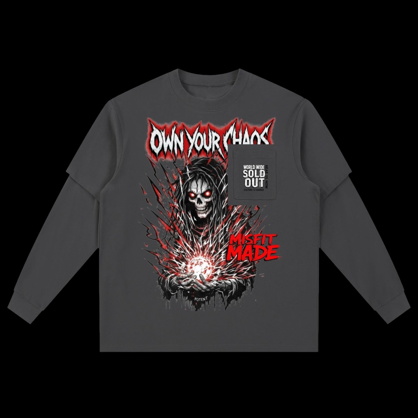 Layered Long Sleeve Oversized Tee