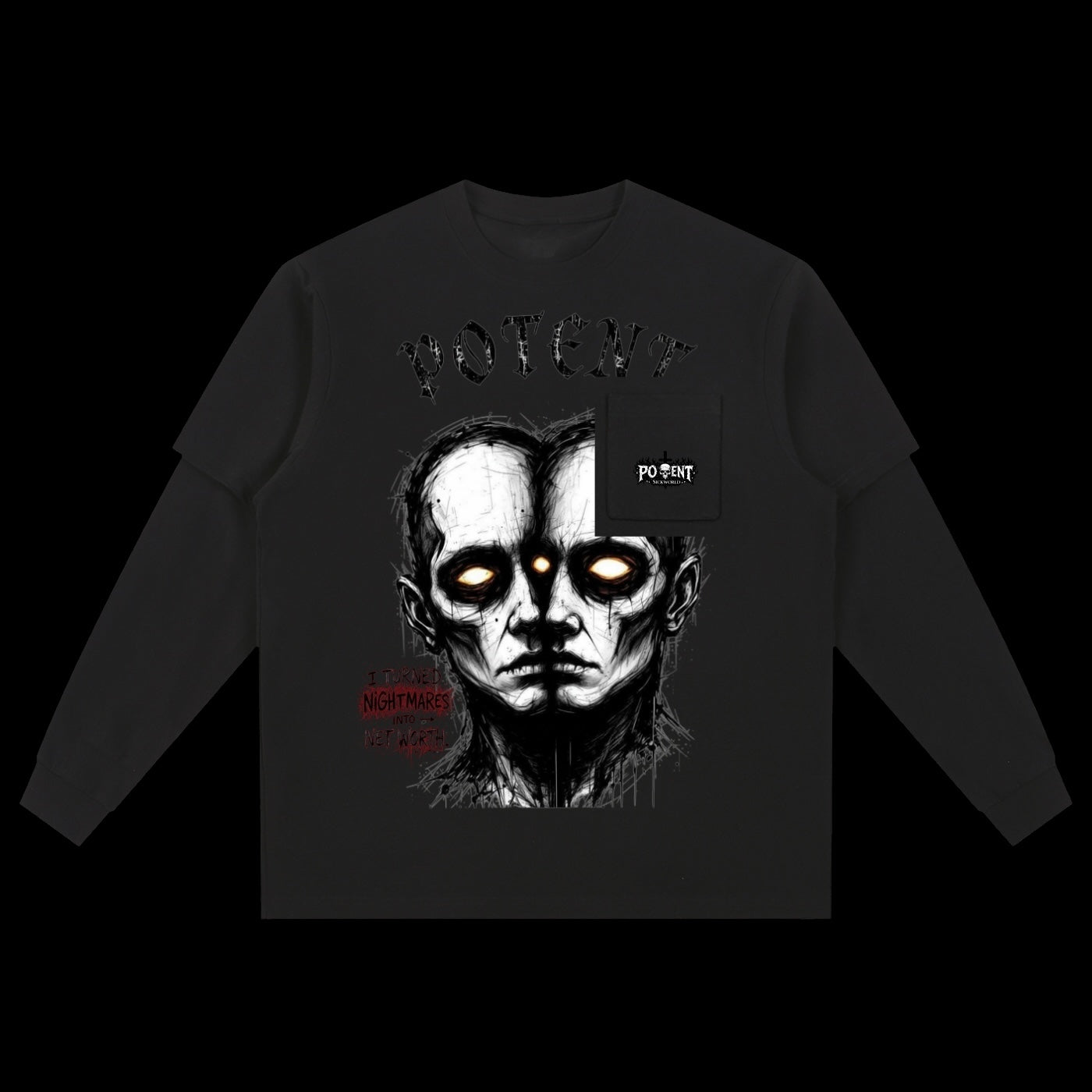 Layered Long Sleeve Oversized Tee