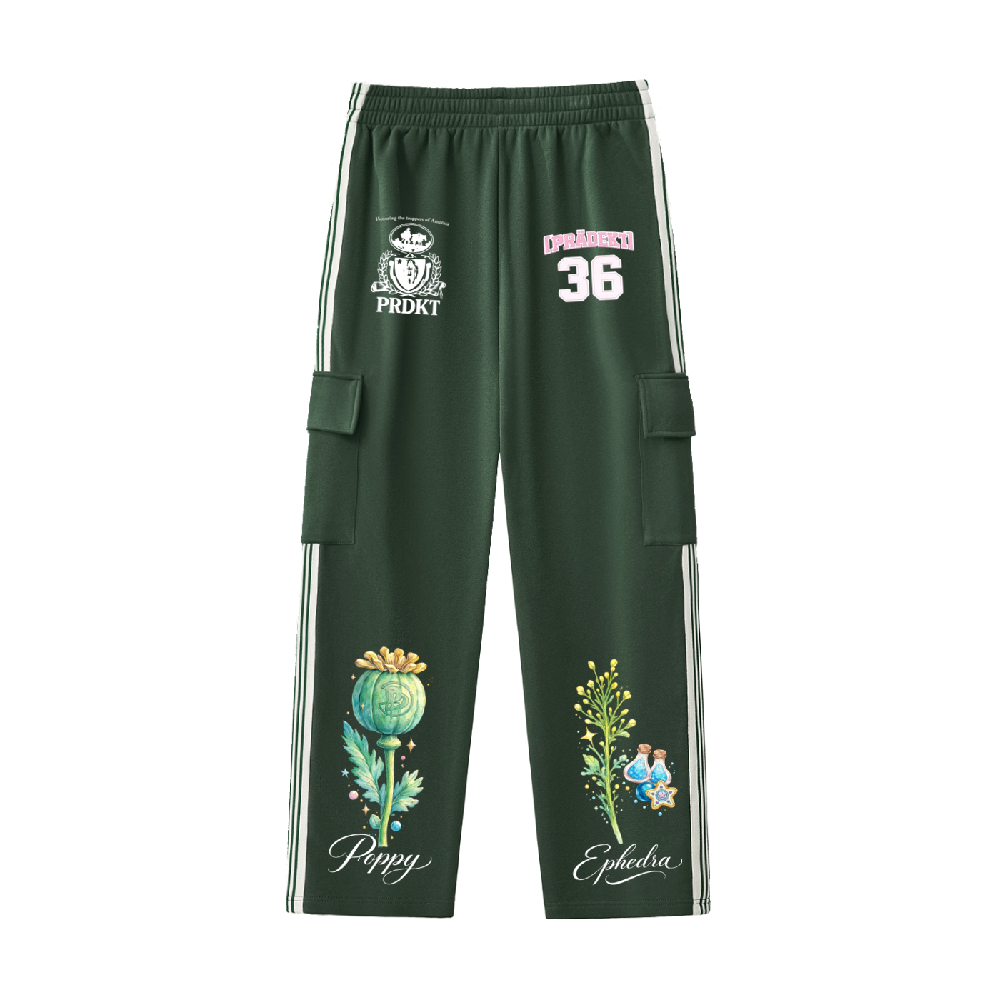Side Stripe Straight-Leg Pants