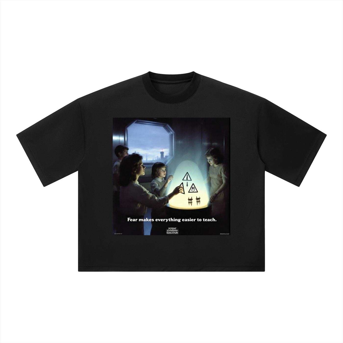 Unisex Boxy Mesh Crewneck T-Shirt