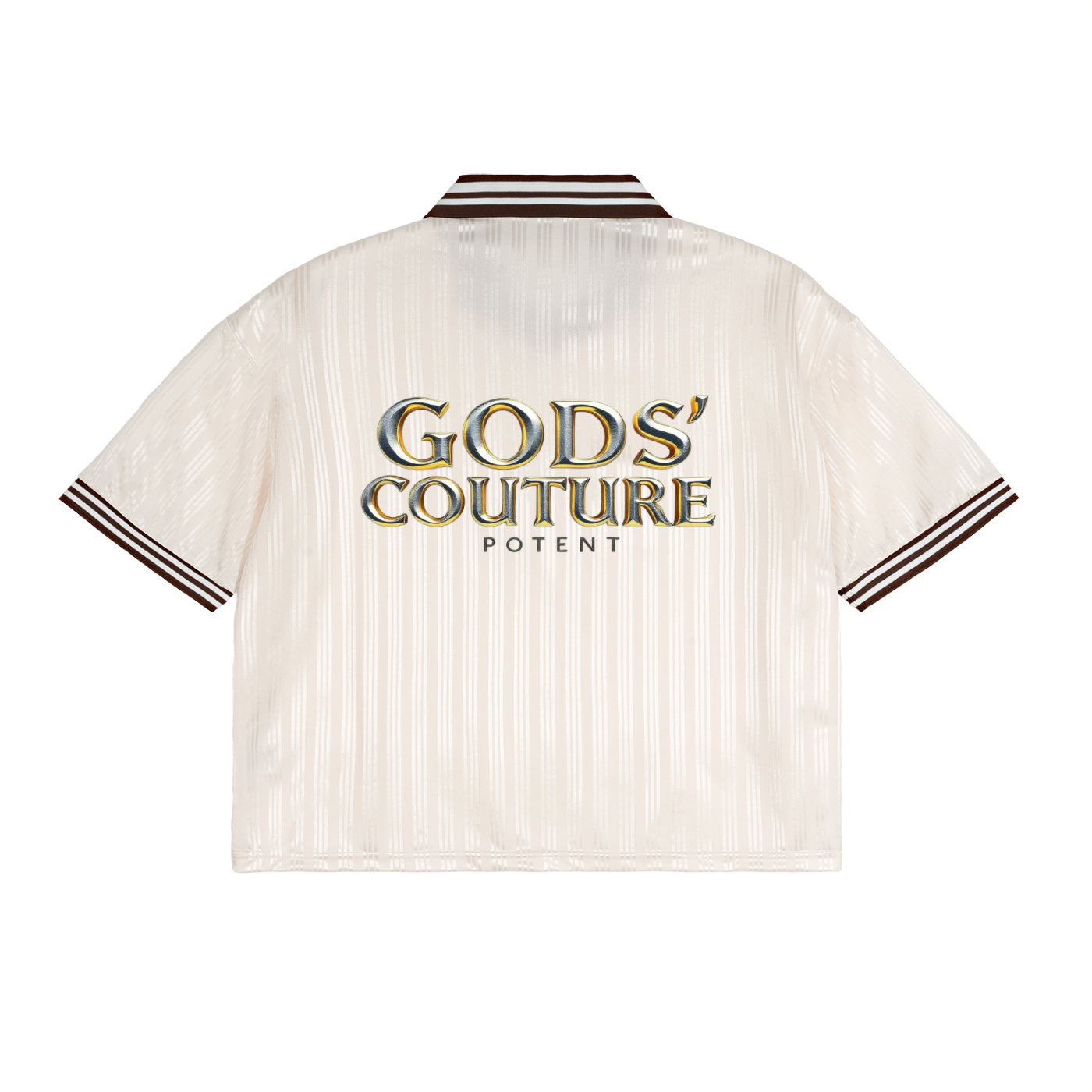 Contrast Stripes Polo Collar T-Shirt