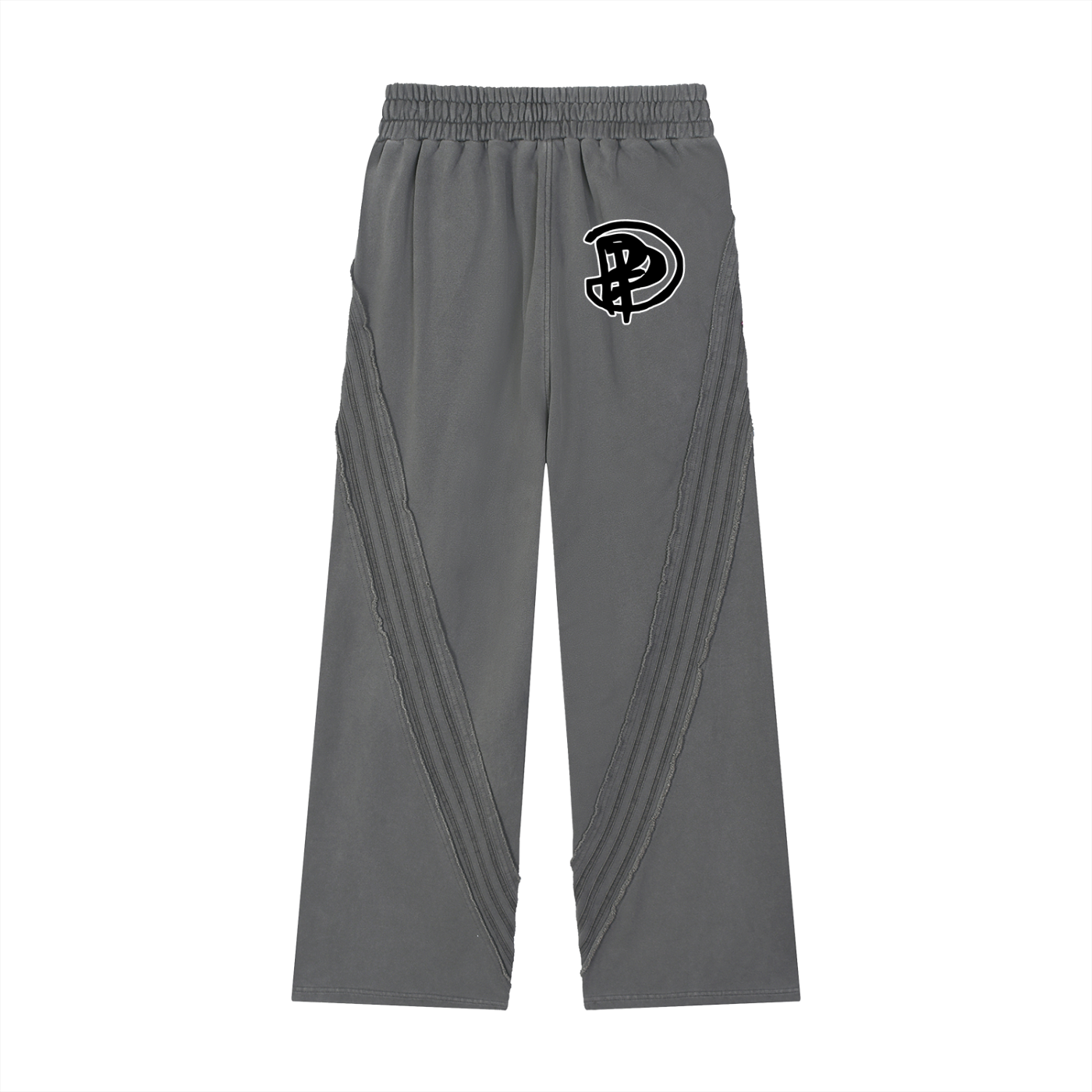Snow Washed Tape Raw Edge Sweatpants