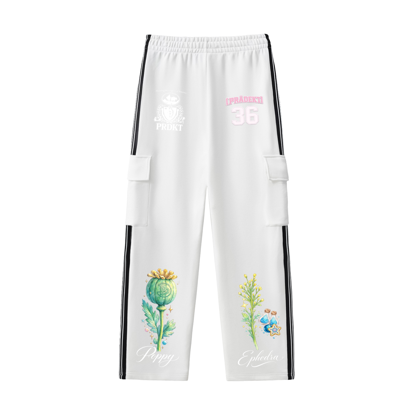 Side Stripe Straight-Leg Pants