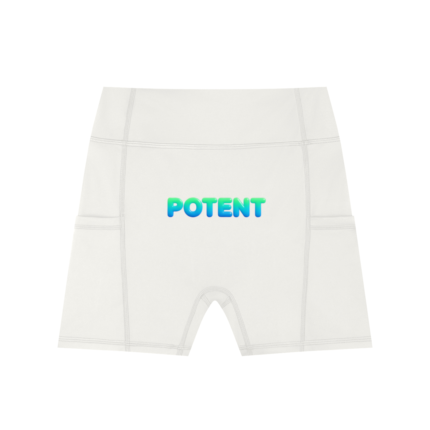 Women's High-Waisted Pocket Biker Shorts