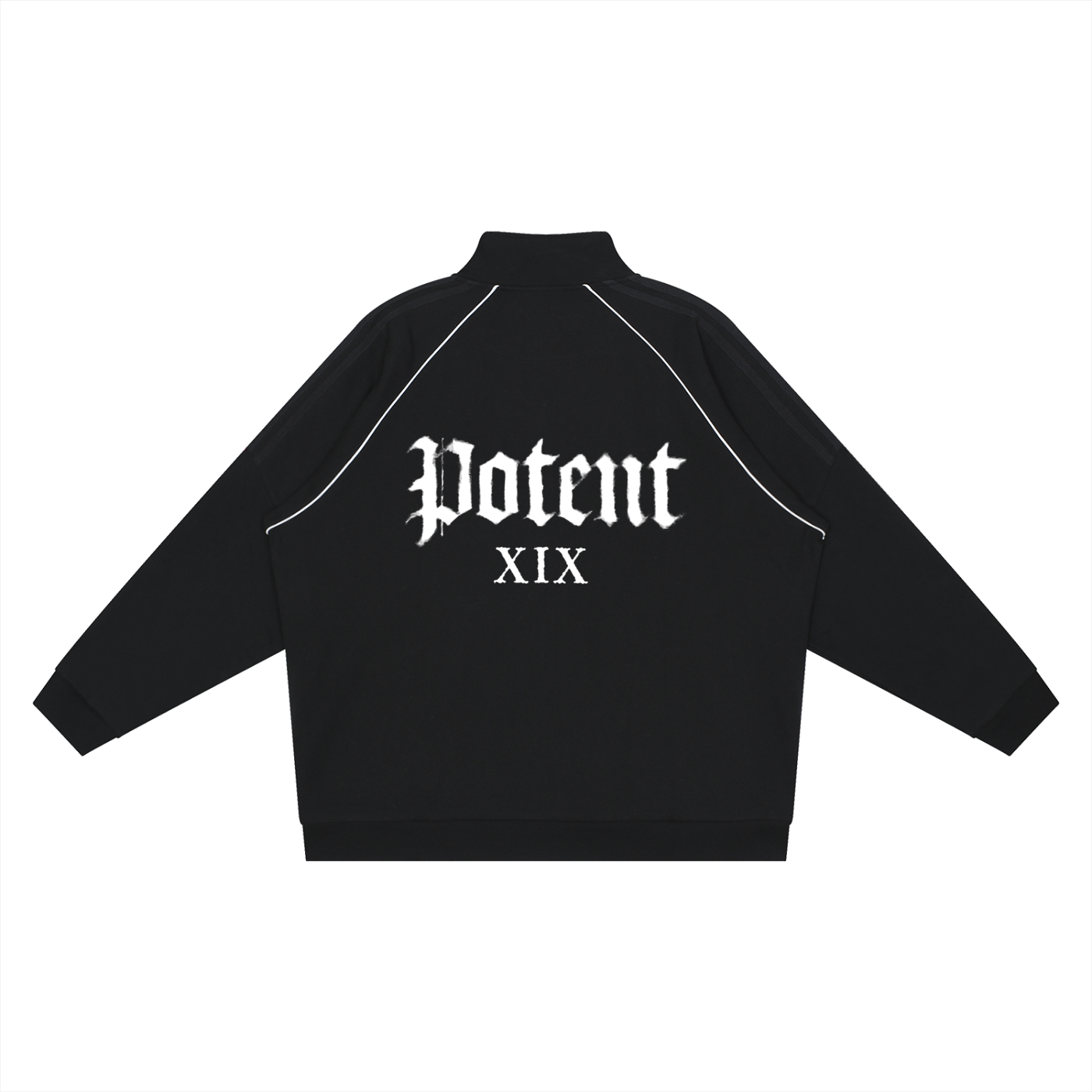 Reflection Striped Raglan Sleeve  Jacket