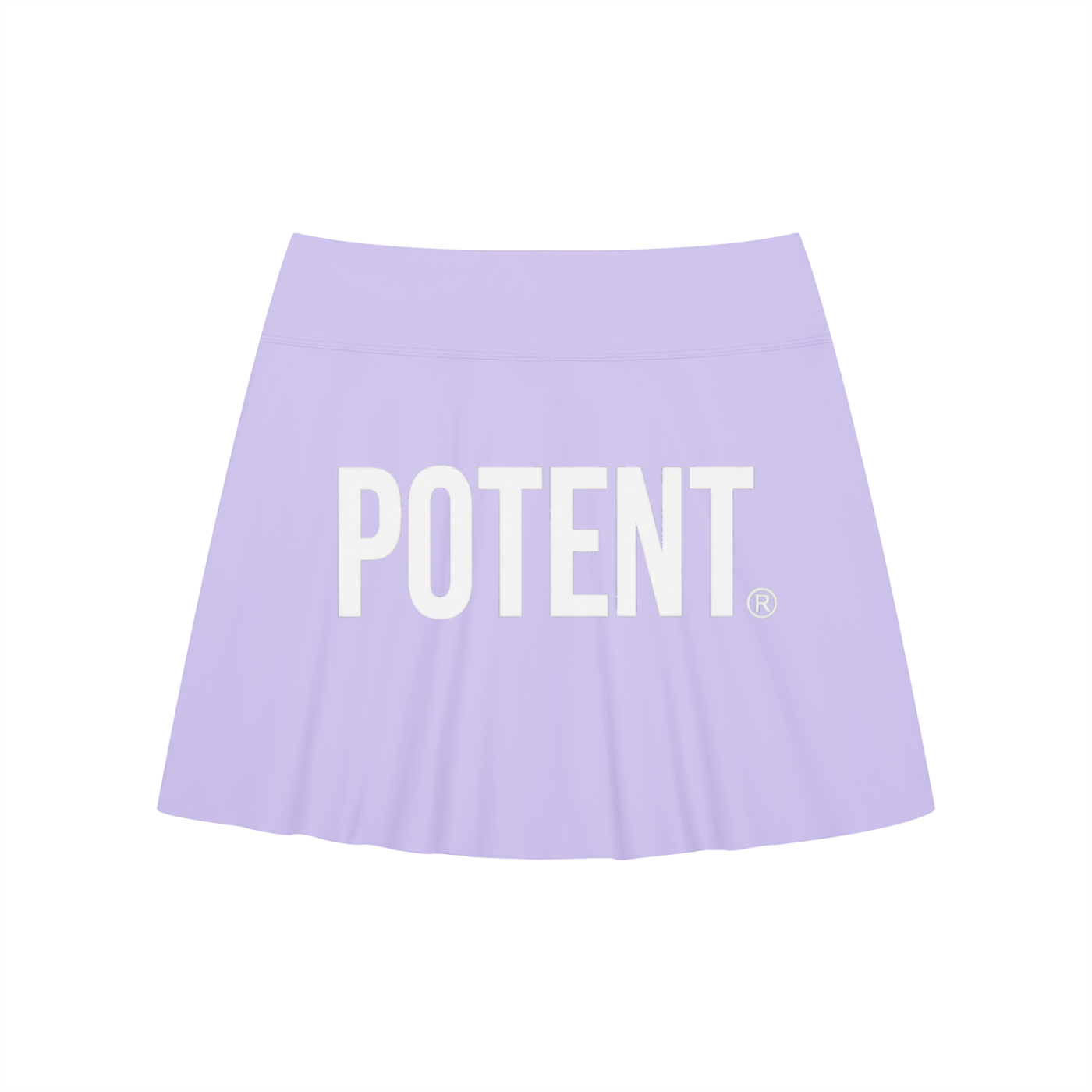 Women's A-Line Contrast Panel Slit Skirt