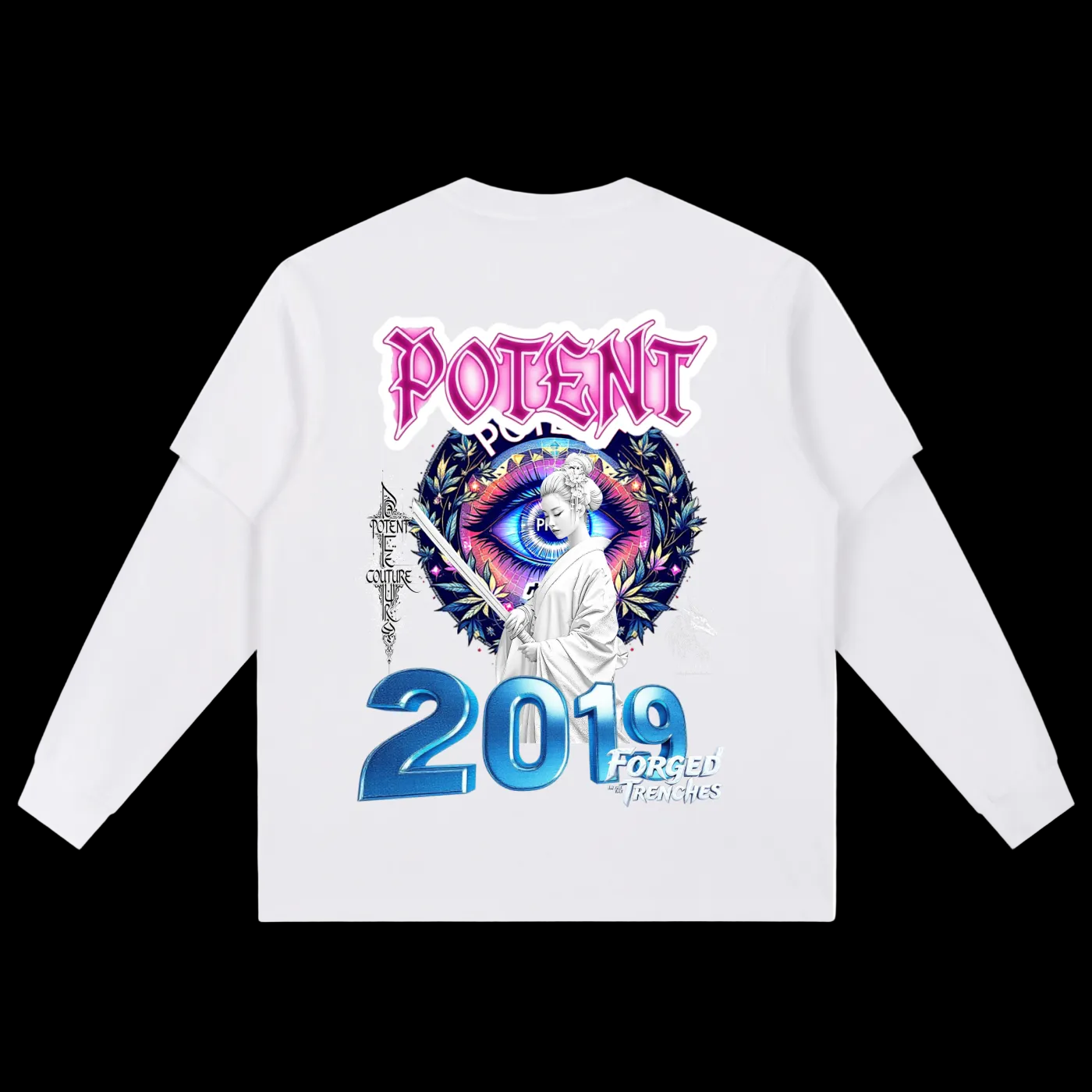 Layered Long Sleeve Oversized Tee