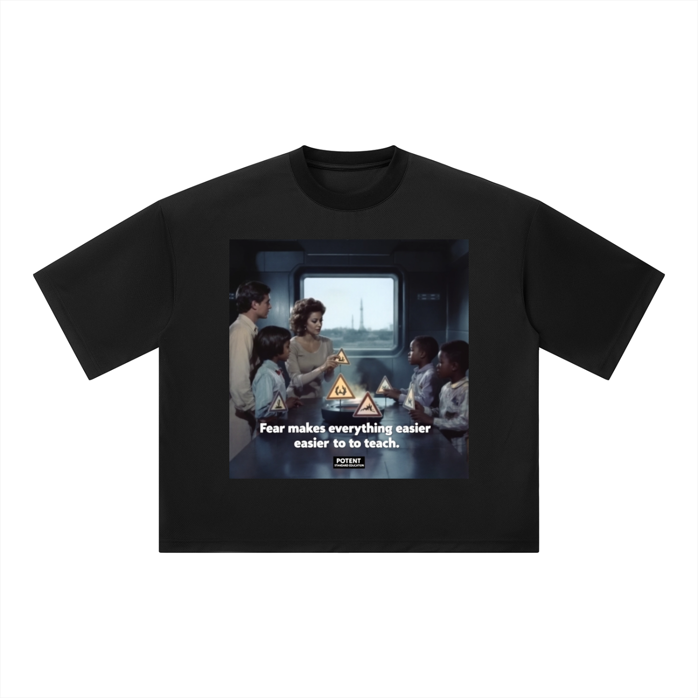 Unisex Boxy Mesh Crewneck T-Shirt