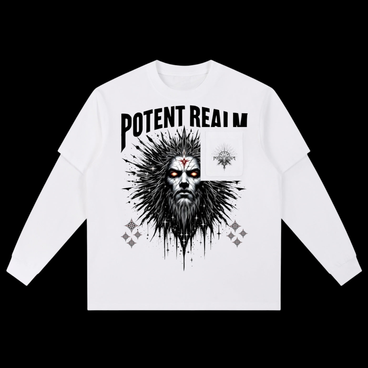 Layered Long Sleeve Oversized Tee