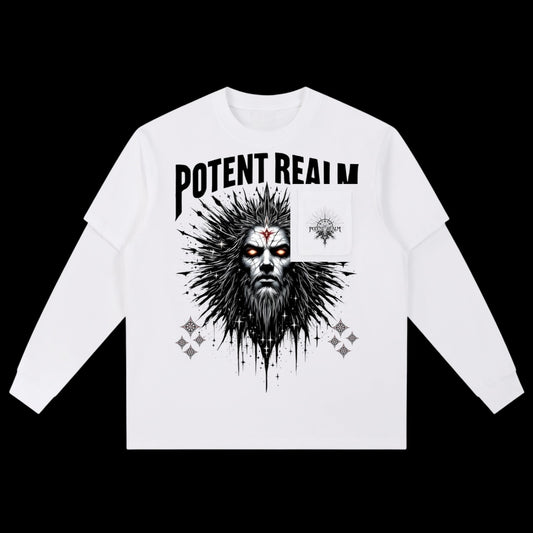 Layered Long Sleeve Oversized Tee