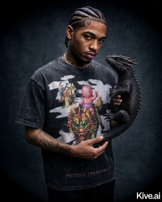 Rare vintage Dragon T