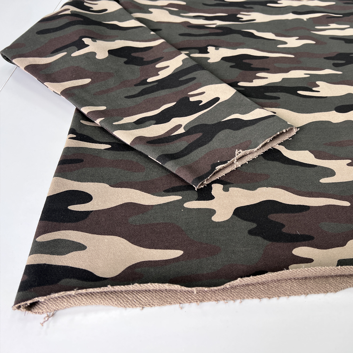 Unisex Heavyweight Camo Cropped Crewneck Sweatshirt (420GSM)