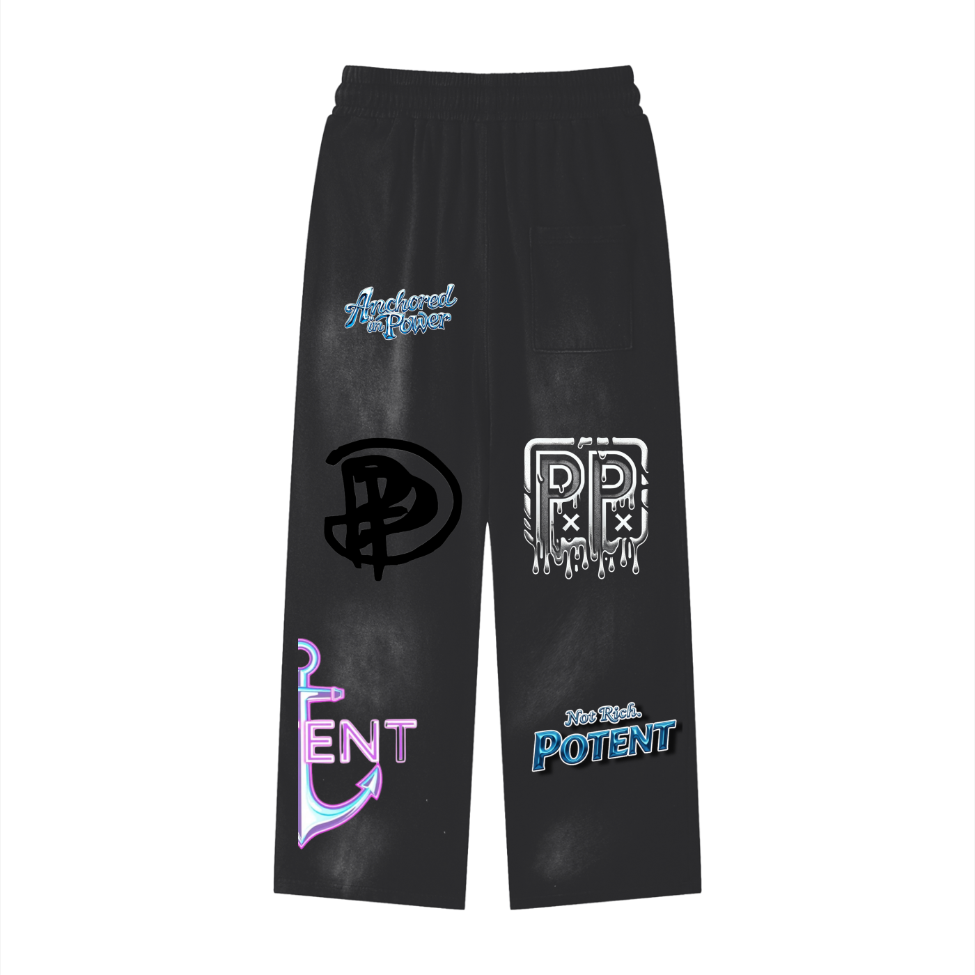 Effortless Athleisure Pure Cotton Handcrafted Monkey Wash Loose fit Sweatpants