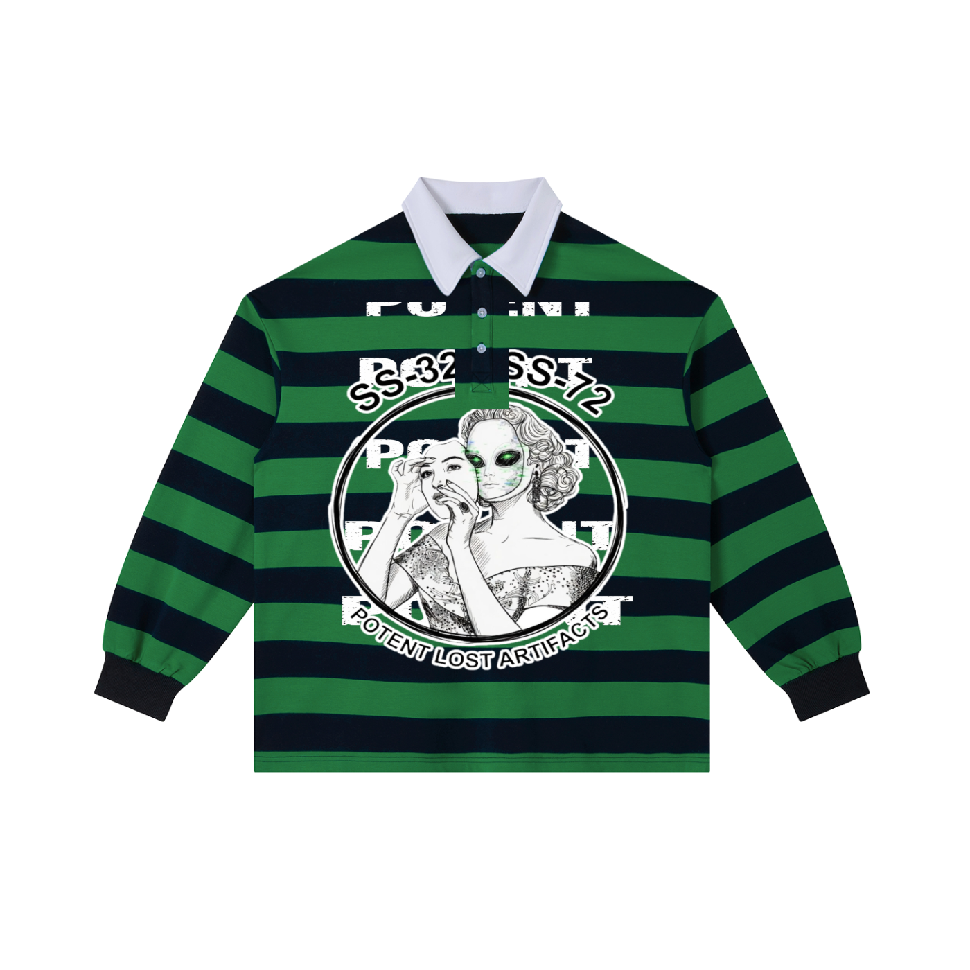 Color Block Stripe Polo Shirt