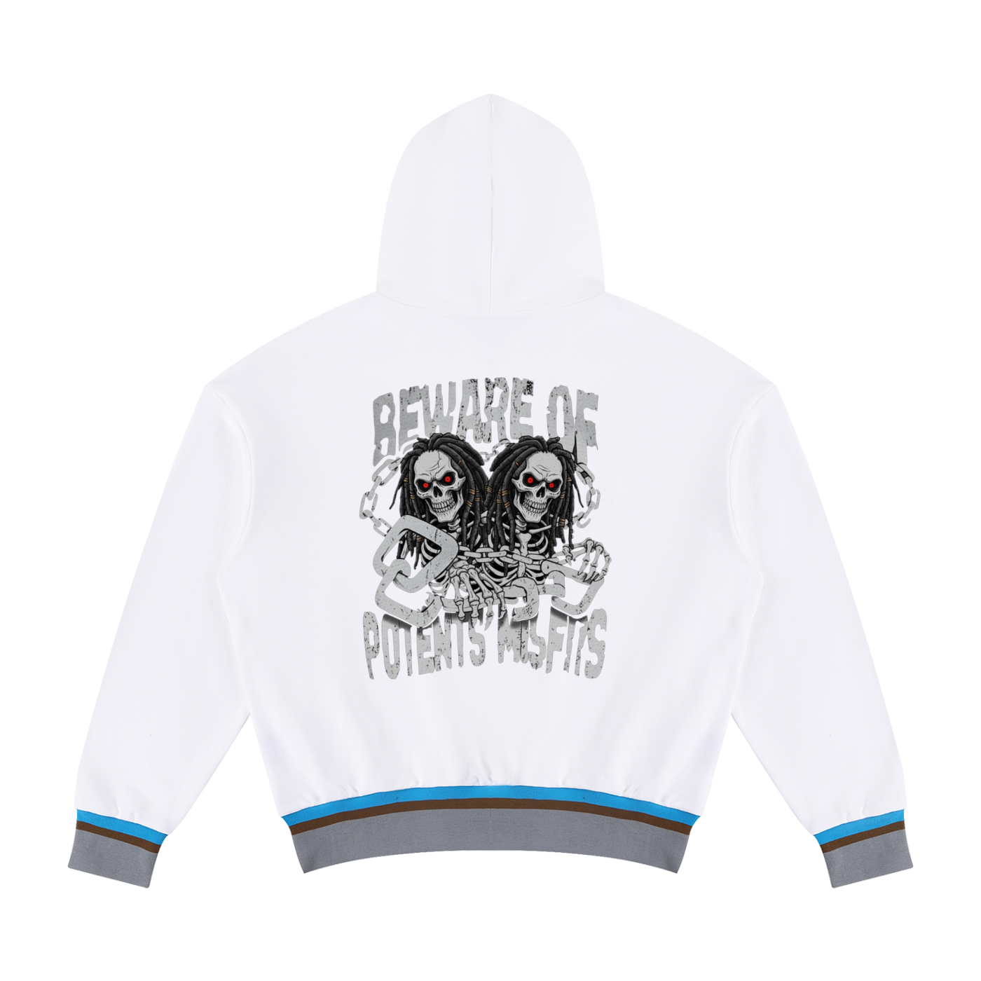 Unisex Oversized Color Block Boxy Hoodie