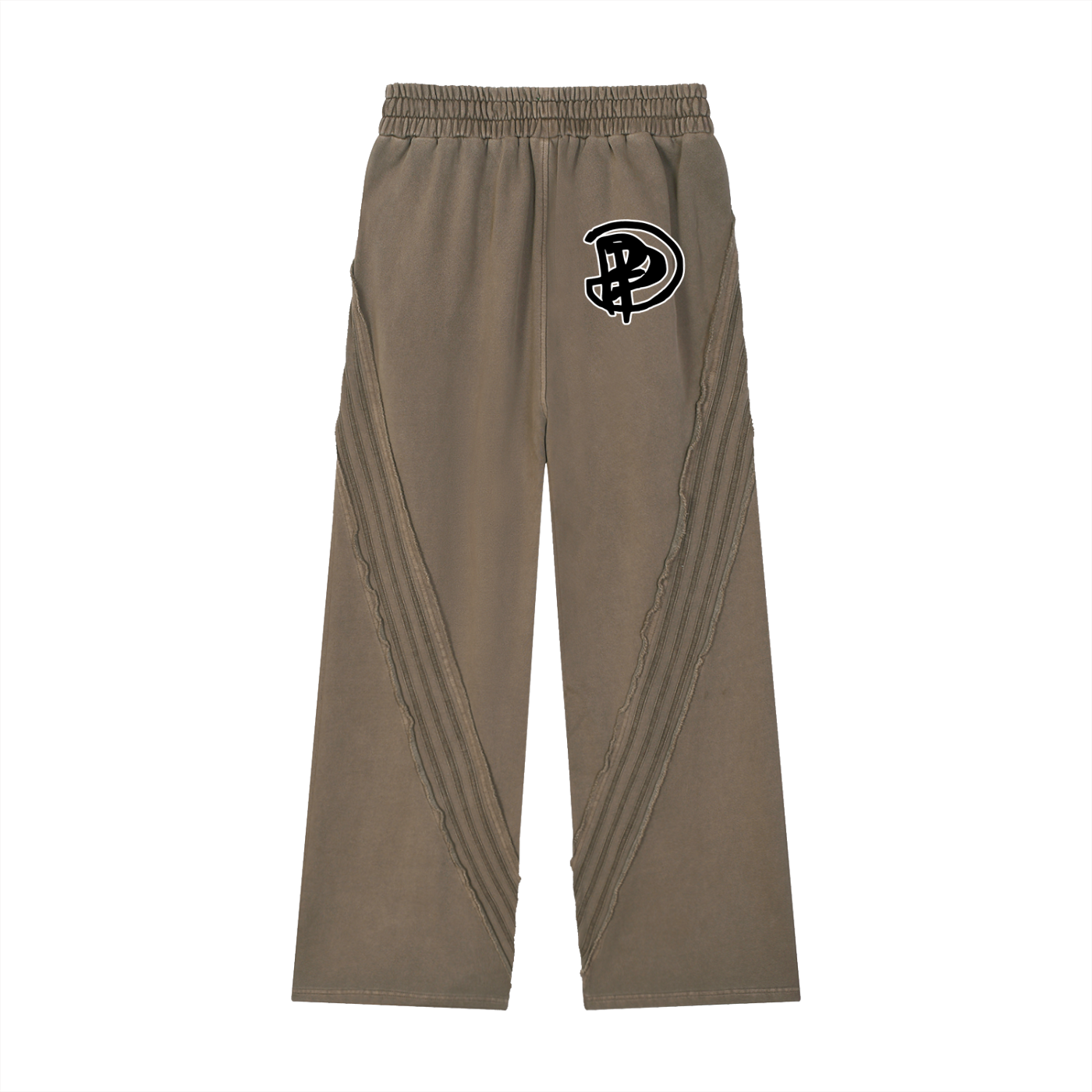 Snow Washed Tape Raw Edge Sweatpants