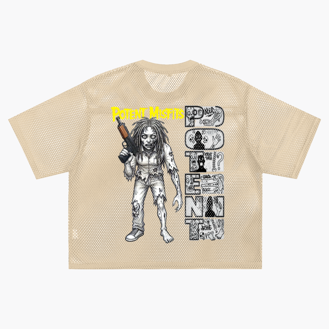 See-through Boxy Net T-Shirt