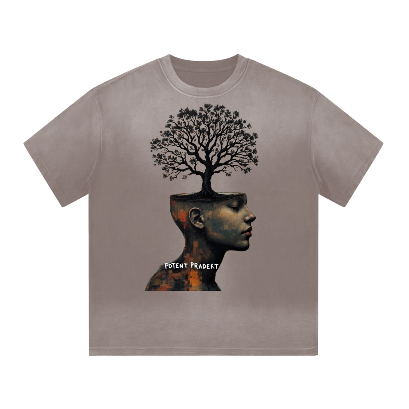 “I” Shaped Monkey Washed Drop Shoulder T-Shirt - 300 GSM