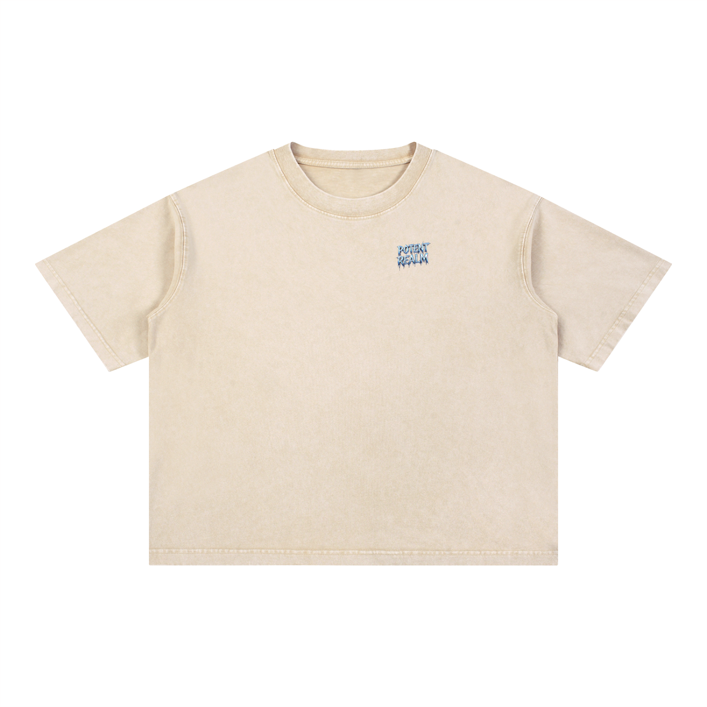 Mineral Wash Boxy Cotton T-Shirt