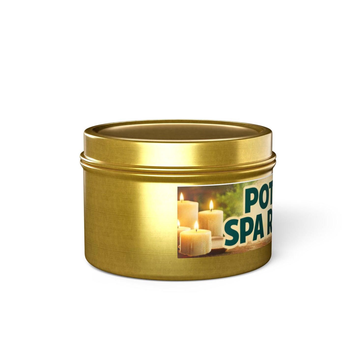 Vanilla Bean Tin Candle — Potent Scented Soy Candle