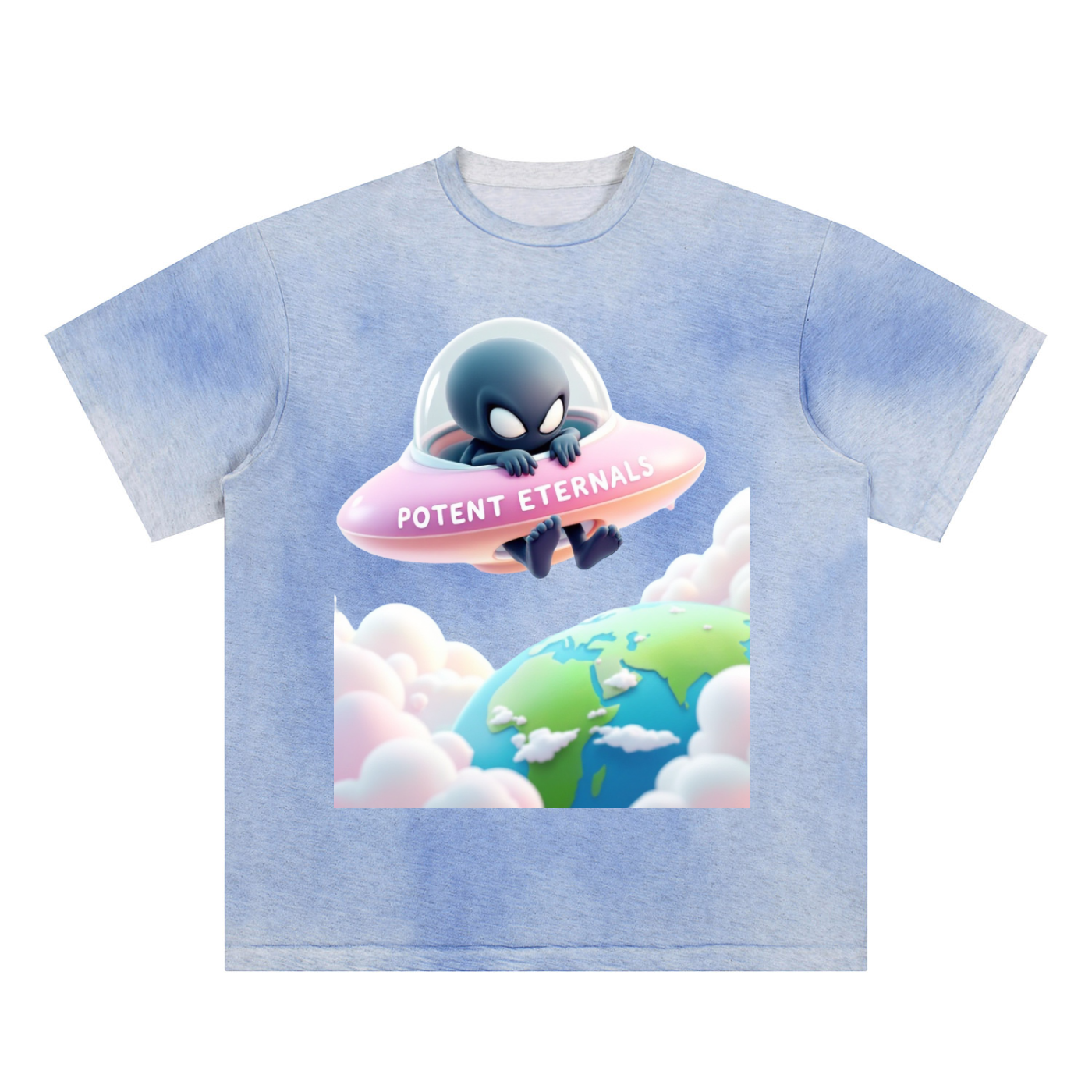 Sun Fade Hand-Painted T-Shirt