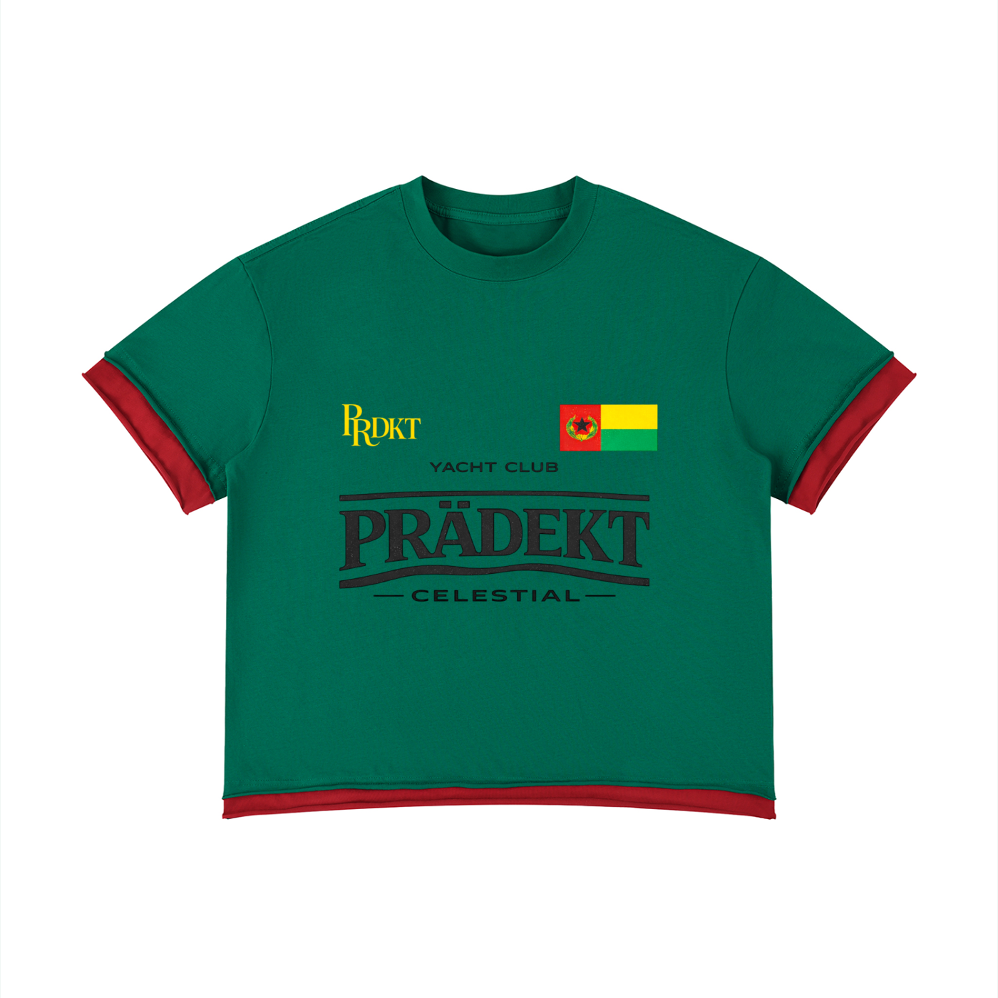 Unisex Boxy Color Block T-Shirt