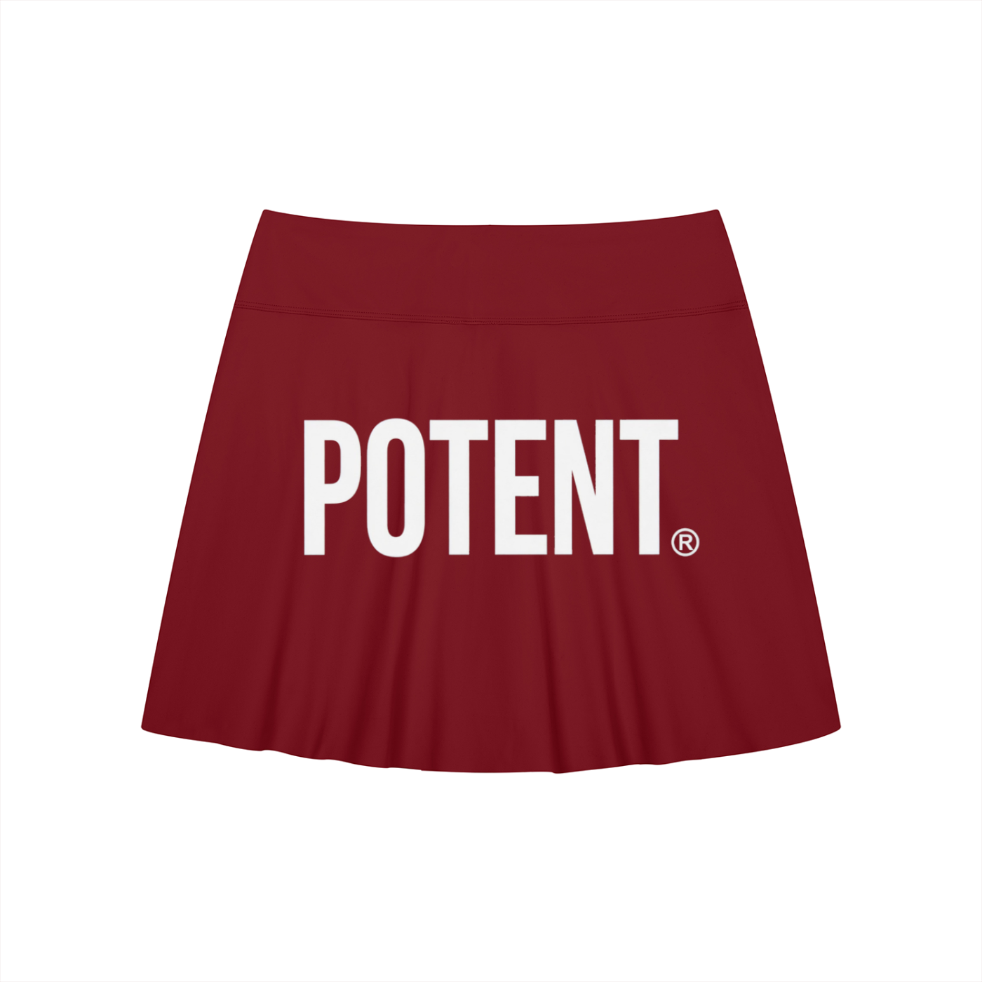 Women's A-Line Contrast Panel Slit Skirt
