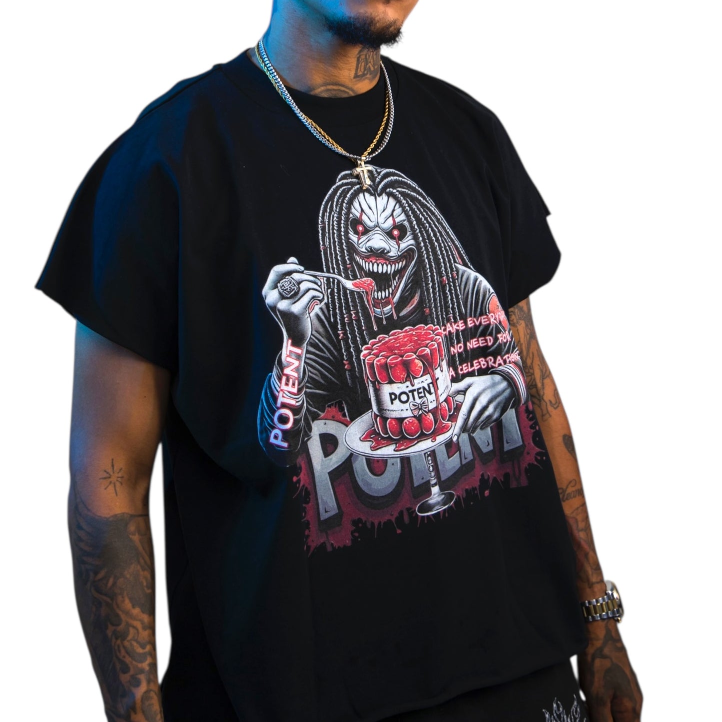 Raw Edge Boxy Non-Shrink T-Shirt