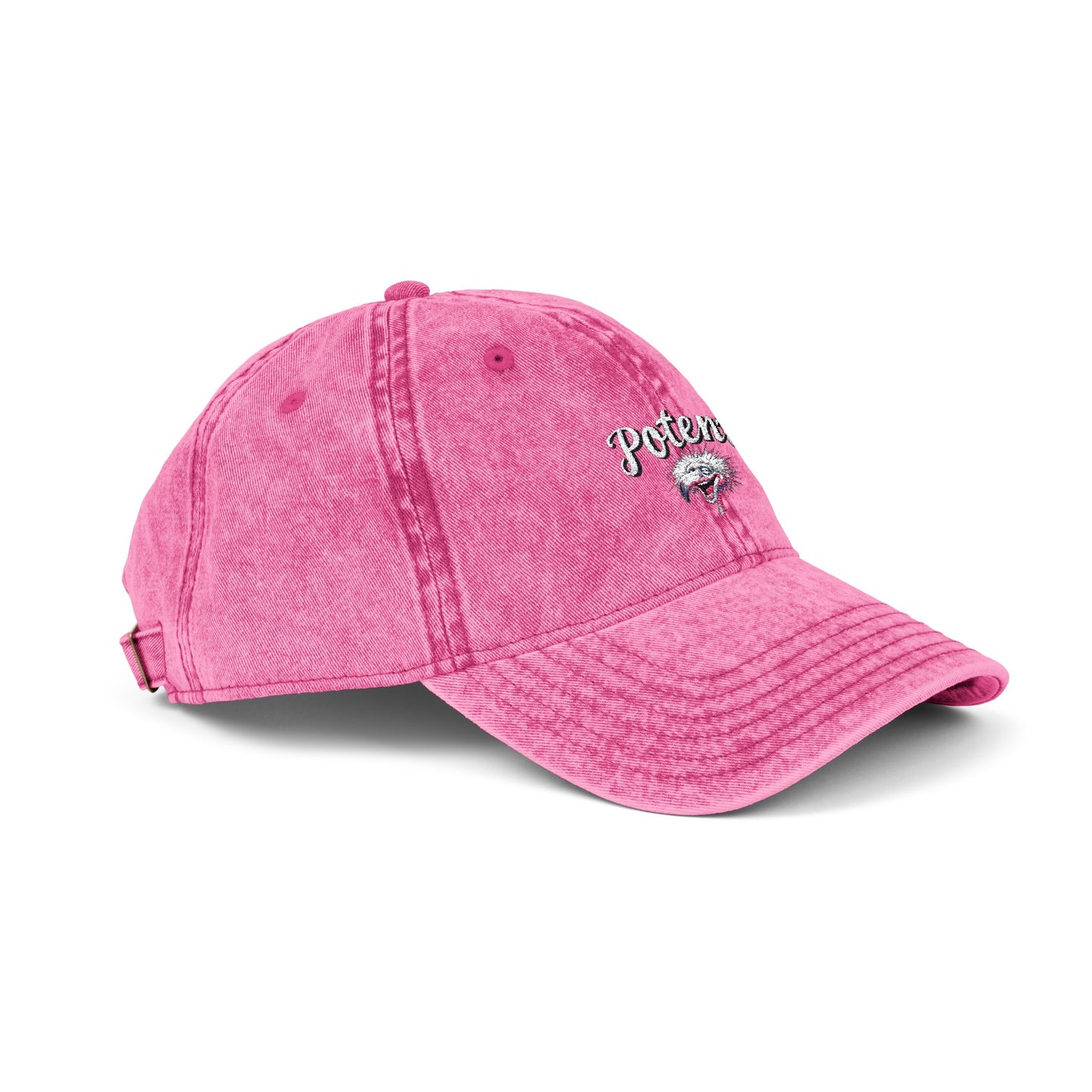 Potent Flamingo Embroidered Vintage Cap