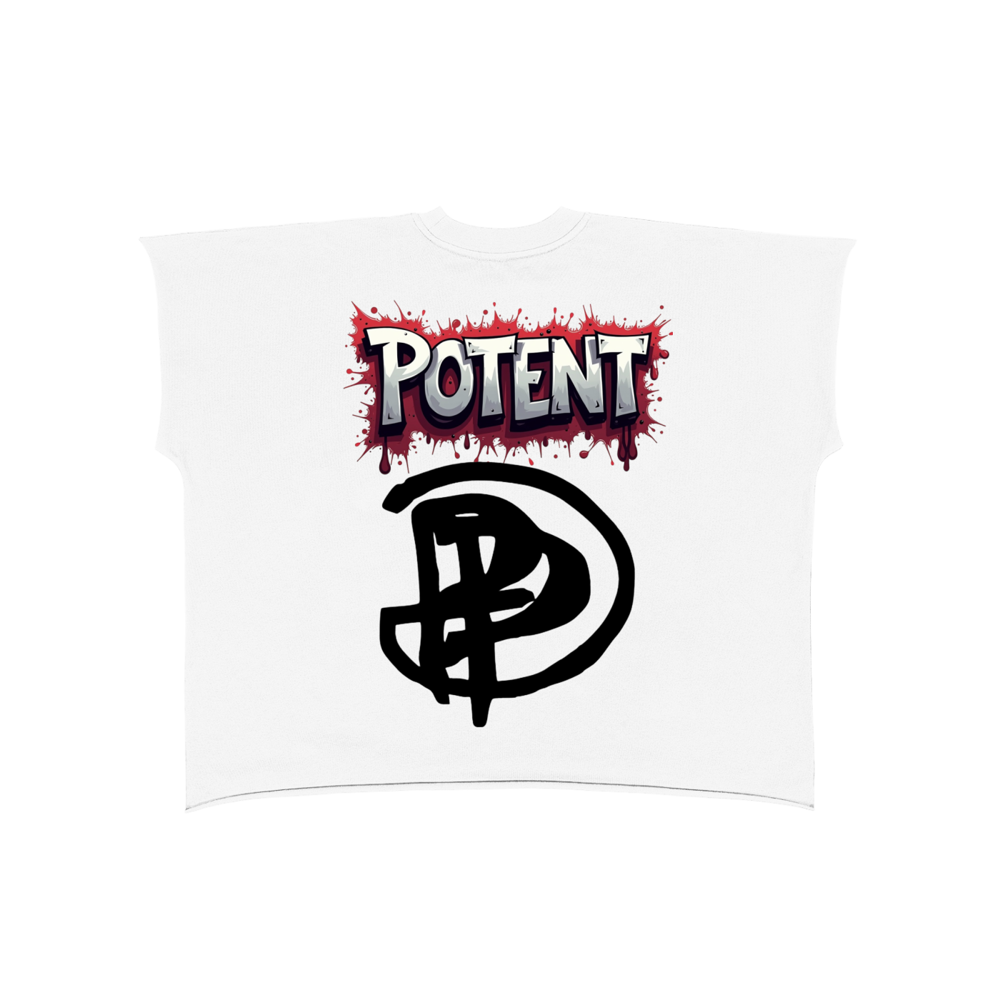 Raw Edge Boxy Non-Shrink T-Shirt