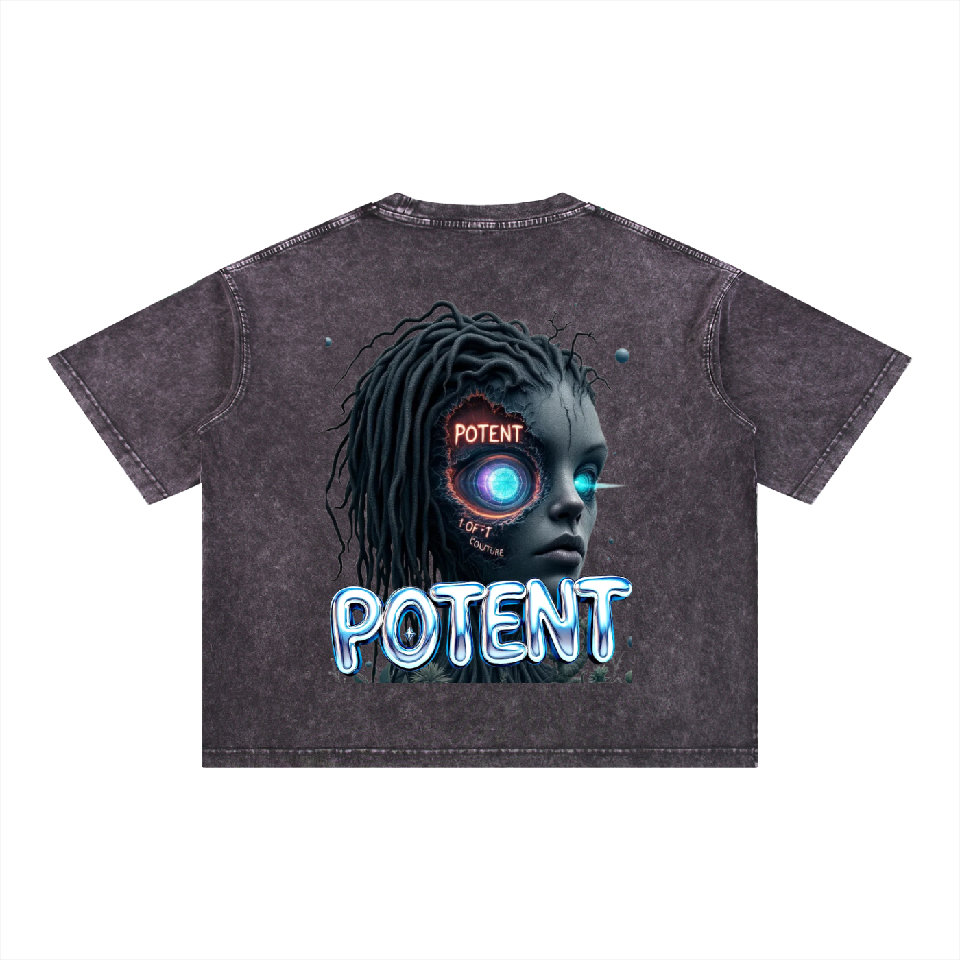Mineral Wash Boxy Cotton T-Shirt