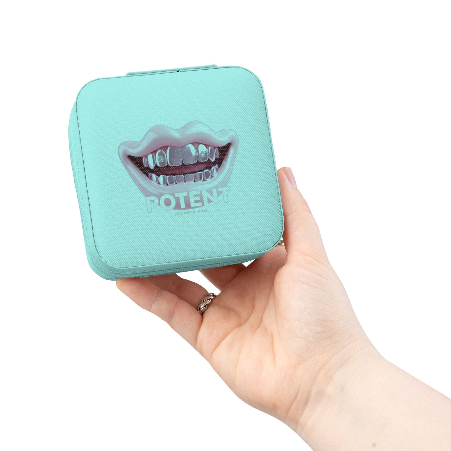 POTENT Mini Jewelry  Case — Nft skins Graphic "Potent" Design