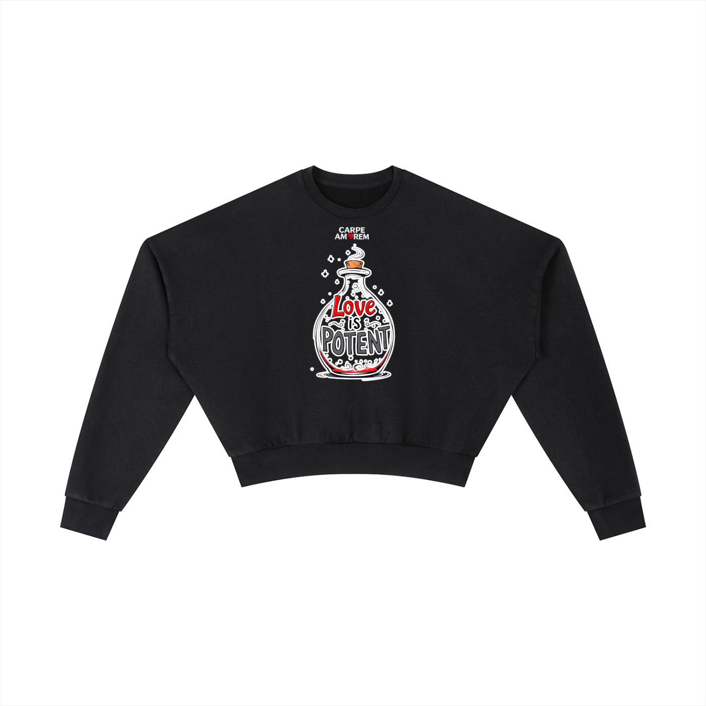Vintage Washed Cropped Sweatshirt