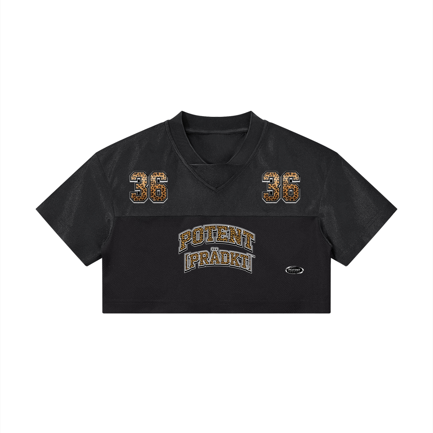 Women’s Cropped Paneled V-Neck Jersey