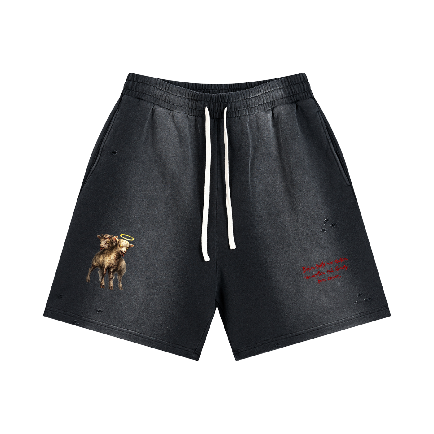Sun Fade Distressed Shorts