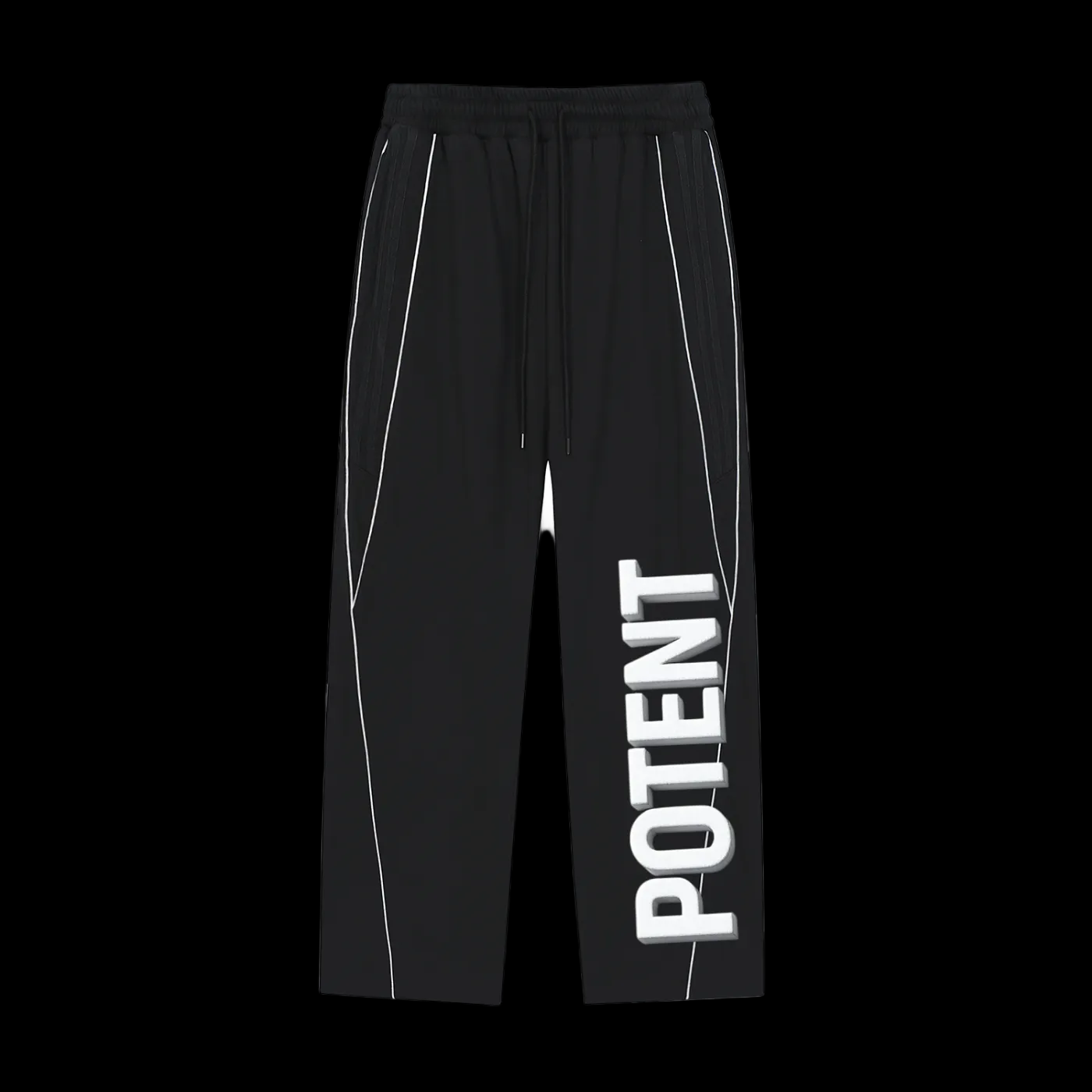 Reflection Striped Straight-Leg Sweatpants