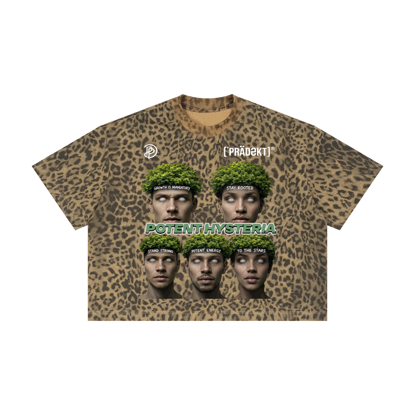 Unisex Leopard Print Boxy T-Shirt