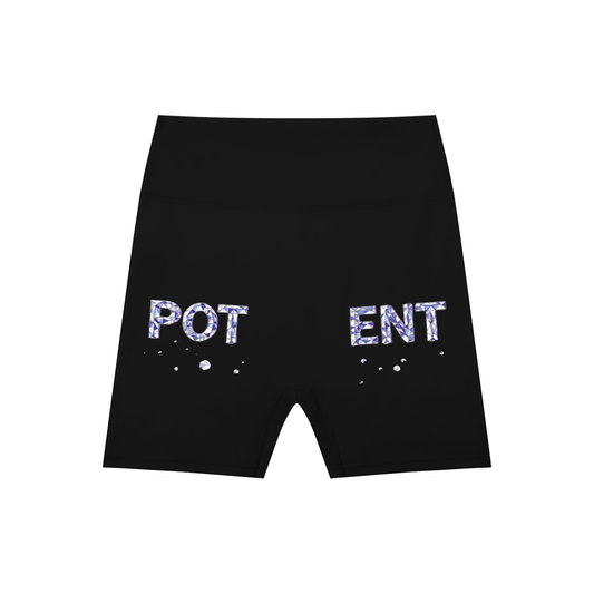 High-Waisted Blend Biker Shorts