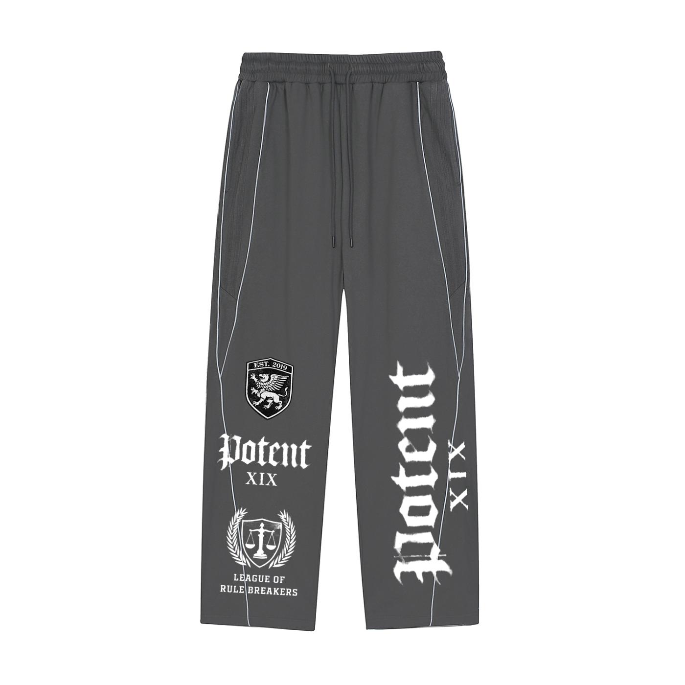 Reflection Striped Straight-Leg Sweatpants